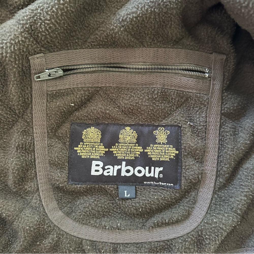 Barbour quilted vest, men’s large - Picture 8 of 9